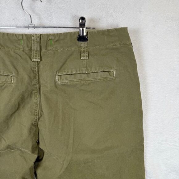 J Brand Women's Olive Green Button Fly Chino Pants Army Green Pockets Size 29 - Picture 4 of 15